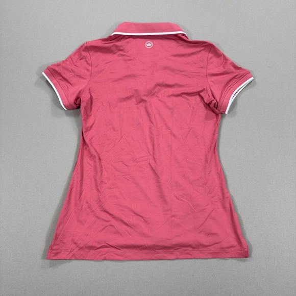 NWT Peter Millar Betty Golf Polo Shirt Womens XS Pink Sun Protection Performance - Picture 2 of 6
